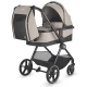 Carucior modular 4 in 1 Coccolle Lissia Butternut Beige cu Scoica auto iSize Coccolle Knox Black si Baza isofix iSize Coccolle Knox