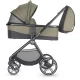 Carucior modular 4 in 1 Coccolle Lissia Moss green cu Scoica auto iSize Coccolle Knox Black si Baza isofix iSize Coccolle Knox