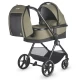 Carucior modular 4 in 1 Coccolle Lissia Moss green cu Scoica auto iSize Coccolle Knox Black si Baza isofix iSize Coccolle Knox
