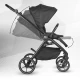 Carucior modular 4 in 1 Coccolle Serry Jet black cu Scoica auto iSize Coccolle Knox Black si Baza isofix iSize Coccolle Knox