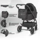 Carucior modular 4 in 1 Coccolle Serry Jet black cu Scoica auto iSize Coccolle Knox Black si Baza isofix iSize Coccolle Knox