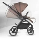 Carucior modular 4 in 1 Coccolle Serry Light Taupe cu Scoica auto iSize Coccolle Knox Black si Baza isofix iSize Coccolle Knox
