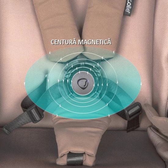 Carucior modular 4 in 1 Coccolle Serry Light Taupe cu Scoica auto iSize Coccolle Knox Black si Baza isofix iSize Coccolle Knox