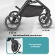 Carucior modular 4 in 1 Coccolle Serry Light Taupe cu Scoica auto iSize Coccolle Knox Black si Baza isofix iSize Coccolle Knox