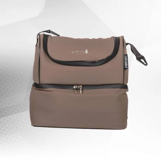 Carucior modular 4 in 1 Coccolle Serry Light Taupe cu Scoica auto iSize Coccolle Knox Black si Baza isofix iSize Coccolle Knox