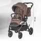 Carucior modular 4 in 1 Coccolle Serry Light Taupe cu Scoica auto iSize Coccolle Knox Black si Baza isofix iSize Coccolle Knox