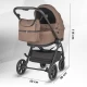 Carucior modular 4 in 1 Coccolle Serry Light Taupe cu Scoica auto iSize Coccolle Knox Black si Baza isofix iSize Coccolle Knox