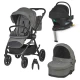 Carucior modular 4 in 1 Coccolle Serry Moss green cu Scoica auto iSize Coccolle Knox Black si Baza isofix iSize Coccolle Knox
