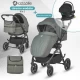 Carucior modular 4 in 1 Coccolle Serry Moss green cu Scoica auto iSize Coccolle Knox Black si Baza isofix iSize Coccolle Knox