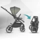 Carucior modular 4 in 1 Coccolle Serry Moss green cu Scoica auto iSize Coccolle Knox Black si Baza isofix iSize Coccolle Knox