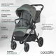Carucior modular 4 in 1 Coccolle Serry Moss green cu Scoica auto iSize Coccolle Knox Black si Baza isofix iSize Coccolle Knox
