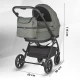 Carucior modular 4 in 1 Coccolle Serry Moss green cu Scoica auto iSize Coccolle Knox Black si Baza isofix iSize Coccolle Knox