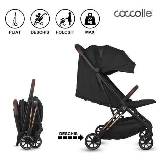 Carucior sport cu pliere automata Coccolle Beyla Gold LE Carucior sport cu pliere automata Coccolle Beyla Gold LE