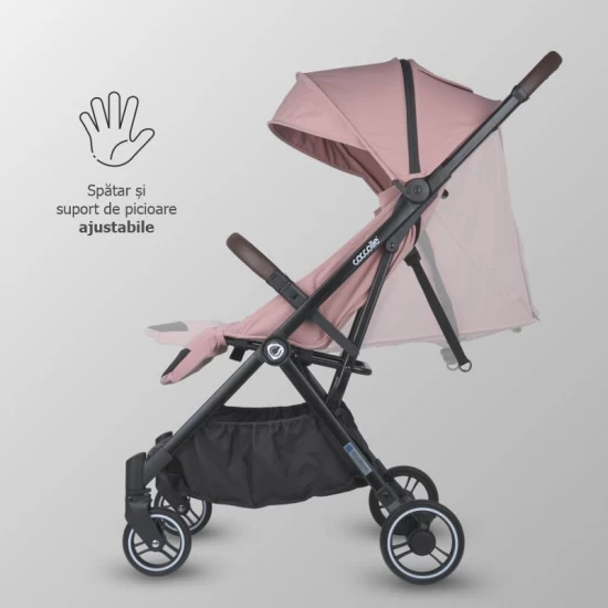 Carucior sport cu pliere automata si copertina UV50 Coccolle Melia Blush Rose