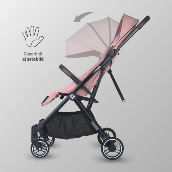 Carucior sport cu pliere automata si copertina UV50 Coccolle Melia Blush Rose