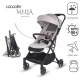 Carucior sport cu pliere automata si copertina cu protectie UV50 Coccolle Melia Pearl Mist