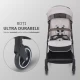 Carucior sport cu pliere automata si copertina cu protectie UV50 Coccolle Melia Pearl Mist