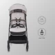 Carucior sport cu pliere automata si copertina cu protectie UV50 Coccolle Melia Pearl Mist
