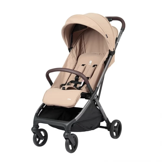 Carucior sport cu pliere automata si spatar reglabil Qplay Grav Bej