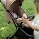 Carucior sport cu pliere automata si spatar reglabil Qplay Grav Bej