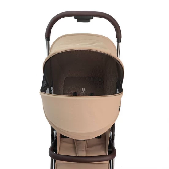 Carucior sport cu pliere automata si spatar reglabil Qplay Grav Bej