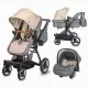 Carucior transformabil 3 in 1 Coccolle Ambra Safari Beige 2021 Carucior transformabil 3 in 1 Coccolle Ambra Safari Beige 2021