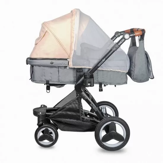 Carucior transformabil 3 in 1 Coccolle Ambra Safari Beige 2021 Carucior transformabil 3 in 1 Coccolle Ambra Safari Beige 2021