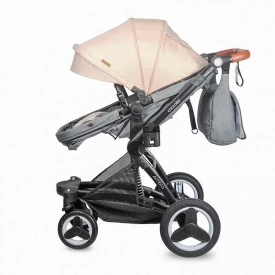 Carucior transformabil 3 in 1 Coccolle Ambra Safari Beige 2021 Carucior transformabil 3 in 1 Coccolle Ambra Safari Beige 2021