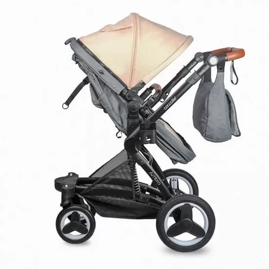 Carucior transformabil 3 in 1 Coccolle Ambra Safari Beige 2021 Carucior transformabil 3 in 1 Coccolle Ambra Safari Beige 2021