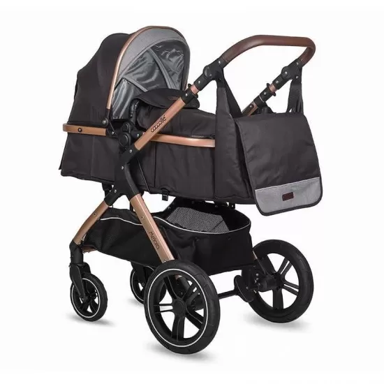 Carucior transformabil 3 in 1 Coccolle Melora Diamond Black Carucior transformabil 3 in 1 Coccolle Melora Diamond Black