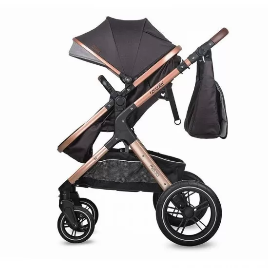 Carucior transformabil 3 in 1 Coccolle Melora Diamond Black Carucior transformabil 3 in 1 Coccolle Melora Diamond Black