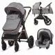 Carucior transformabil 3 in 1 Coccolle Melora Moonlit Grey Carucior transformabil 3 in 1 Coccolle Melora Moonlit Grey