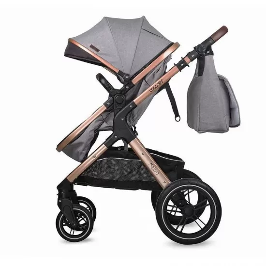 Carucior transformabil 3 in 1 Coccolle Melora Moonlit Grey Carucior transformabil 3 in 1 Coccolle Melora Moonlit Grey