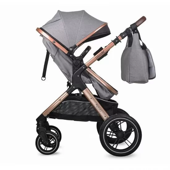 Carucior transformabil 3 in 1 Coccolle Melora Moonlit Grey Carucior transformabil 3 in 1 Coccolle Melora Moonlit Grey