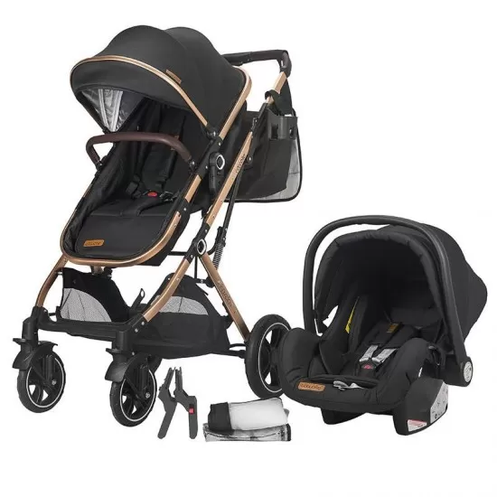 Carucior ultracompact 3 in 1 Coccolle Ravello Diamond Black Carucior ultracompact 3 in 1 Coccolle Ravello Diamond Black