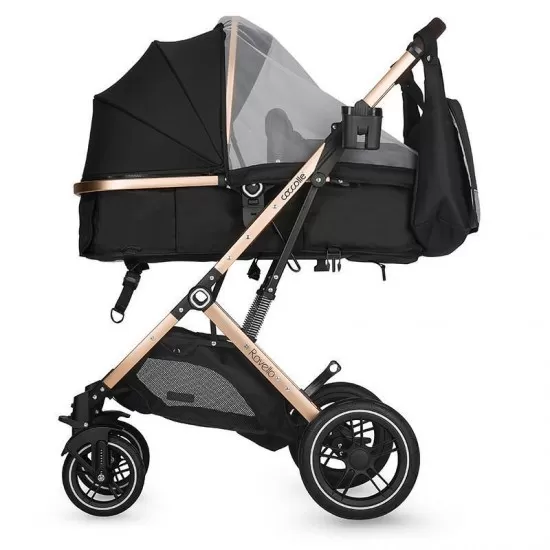 Carucior ultracompact 3 in 1 Coccolle Ravello Diamond Black Carucior ultracompact 3 in 1 Coccolle Ravello Diamond Black