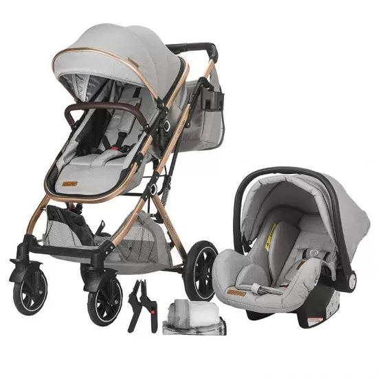 Carucior ultracompact 3 in 1 Coccolle Ravello Moonlit Grey Carucior ultracompact 3 in 1 Coccolle Ravello Moonlit Grey