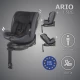 Scaun auto iSize 40-150 cm cu rotire 360 grade si sistem Isofix Coccolle Ario Anthracite