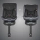 Scaun auto iSize 40-150 cm cu rotire 360 grade si sistem Isofix Coccolle Ario Anthracite