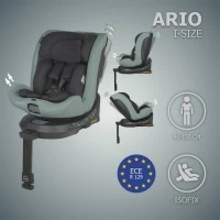 Scaun auto iSize 40-150 cm cu rotire 360 grade si sistem Isofix Coccolle Ario Forest Sage