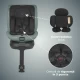 Scaun auto iSize 40-150 cm cu rotire 360 grade si sistem Isofix Coccolle Ario Forest Sage