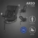 Scaun auto iSize 40-150 cm cu rotire 360 grade si sistem Isofix Coccolle Ario Midnight Black