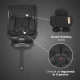 Scaun auto iSize 40-150 cm cu rotire 360 grade si sistem Isofix Coccolle Ario Midnight Black