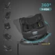 Scaun auto iSize 40-150 cm cu rotire 360 grade si sistem Isofix Coccolle Ario Midnight Black
