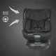 Scaun auto iSize 40-150 cm cu rotire 360 grade si sistem Isofix Coccolle Ario Midnight Black