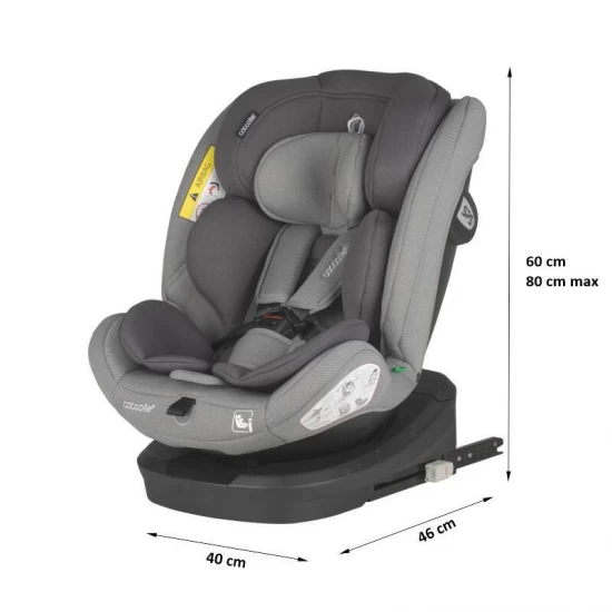 Scaun auto iSize 40-150 cm Coccolle Nyota Moonlit Grey Scaun auto iSize 40-150 cm Coccolle Nyota Moonlit Grey