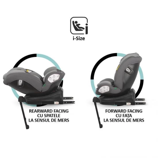 Scaun auto iSize 40-150 cm Coccolle Sidra Diamond Black Scaun auto iSize 40-150 cm Coccolle Sidra Diamond Black