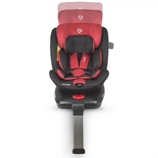 Scaun auto iSize 40-150 cm Coccolle Vigo Poppy Red Scaun auto iSize 40-150 cm Coccolle Vigo Poppy Red