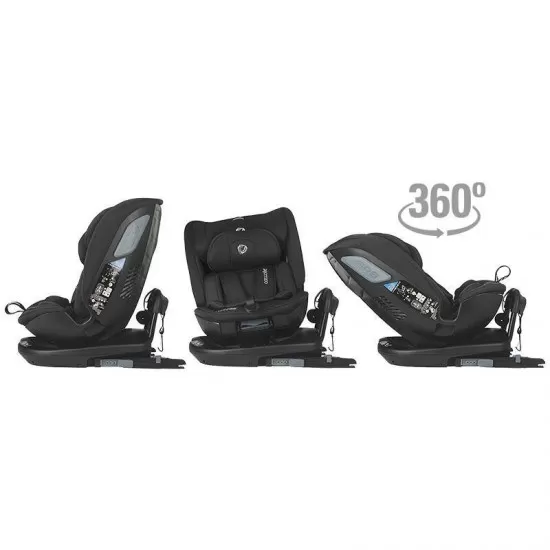 Scaun auto rotativ iSize Coccolle Velsa Jet Black Scaun auto rotativ iSize Coccolle Velsa Jet Black