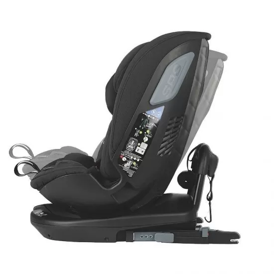Scaun auto rotativ iSize Coccolle Velsa Jet Black Scaun auto rotativ iSize Coccolle Velsa Jet Black